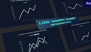 Line Graph Chart Infographics