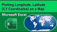 Plotting X, Y Coordinates (Longitude, Latitude) on a Map using Microsoft Excel