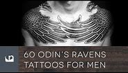 60 Odin's Ravens Tattoos For Men