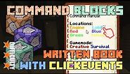 How to make a written book with clickable elements - Minecraft Command Block Guide