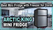 Arctic King 3.2 Cu Ft Two Door Mini Fridge Review - Best Mini Fridge with Freezer for Dorms