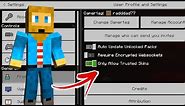 How To Fix Minecraft Custom Skin Not Showing [EASY FIX]!