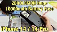 iPhone 14/14 Pro: ZEROLEMON Battery Case 10000mAh with Wireless Charging | Review & Install