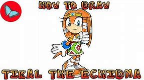 How To Draw Tikal the Echidna- Sonic the Hedgehog | Drawing Animals