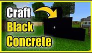 How to Make Black Concrete in Minecraft Survival (Fast Recipe tutorial)