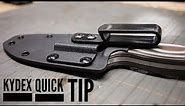 Kydex Quick Tip #1 - A quick and easy way to mount clips to your sheaths