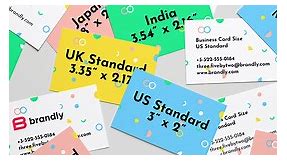Standard Business Card Sizes (  free templates)