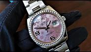 Rolex Datejust 36mm 116244 Pink Dial with Floral Motif review