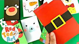 Super Simple Santa Christmas Card Design - 5 minute card making ideas for Christmas