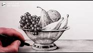 How to Draw a Fruit Bowl: Still Life Step by Step