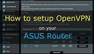 How to setup VPN (OpenVPN) for ASUSWRT routers (stock firmware)