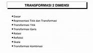 PPT - TRANSFORMASI 2 DIMENSI PowerPoint Presentation, free download - ID:6323812