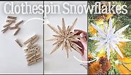 Clothespin Snowflakes Tutorial | How to Make Clothespin Snowflakes
