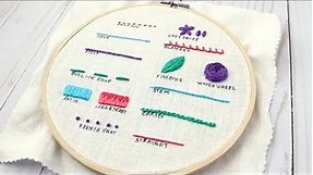 Embroidery Stitches Guide