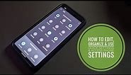 Android: How To Edit, Organize & Use Quick Settings & Access Phone Settings Tutorial!