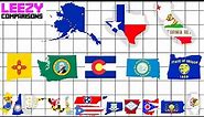 U.S States and Territories Size Comparison | LeeZY Comparisons