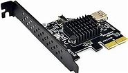 cablecc USB 3.1 Front Panel Socket & USB 2.0 to PCI-E Express Card Adapter for Motherboard