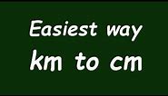 ✅ Convert Km to cm (kilometer to centimeter) with Example