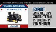 How to create professional 300x250 animated banner in photoshop