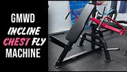 GMWD Incline Chest Fly Machine review, plate loaded home gym equipment