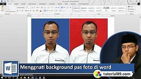 Cara mengganti background pas foto dengan microsoft word