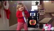 Little Girl Singing & Dancing on Karaoke Latest Funny Videos | SD Mix