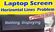 How to fix flickering horizontal lines on laptop screen | Laptop screen horizontal lines Solved