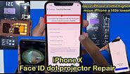 iPhone X Face ID not working.A problem was TrueDepth camera. Face ID has been disabled dot Projector