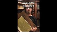 Book sizes explained