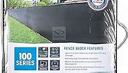 Fence Privacy Screen - Extreme 98% Blockage Temporary Windscreen Fence Cover (6ft x 50ft, Black)