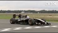 The Stig takes the F1-style Lotus round the track | Top Gear - BBC