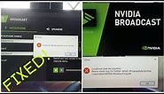 How to fix nvidia broadcast Error (unable to start microphone noise removal) FIXED!