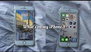 what's on my iPhone 8 white ₍ᐢ•ﻌ•ᐢ₎ aesthetic vlog #organizing #iphone #iphone8