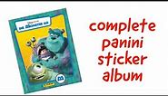 Monsters INC - Complete Panini Sticker Album