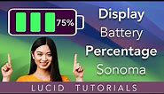 Display Battery Percentage in Menu Bar on Mac [ macOS Sonoma ]