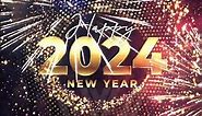 Happy New Year 2024 GIF Video with Sound for WhatsApp Status #shorts #2024 #happynewyear