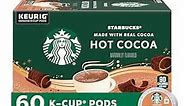 Starbucks Coffee K-Cup Pods, Naturally Flavored Hot Cocoa For Keurig Coffee Makers, 6 Boxes (60 Pods Total)