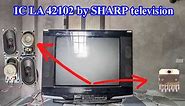DIY Amplifier Using IC LA 42102 by SHARP television 21 inch