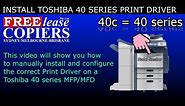 How to manually install a Toshiba Print Driver