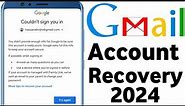 gmail password forget problem couldn't sign you in || How to recovery gmail account || Ehsan tech