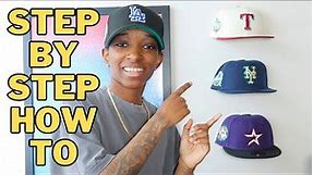 How to make a hat wall display | How to hang hats on the wall | Fitted Hat Wall Display