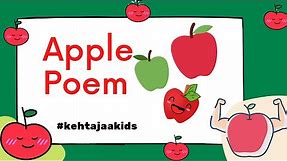 Apple Poem for kids | Learn about apples 🍎 | Kehta Jaa Kids