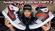 Air Jordan 1 Zoom Comfort 2 “Fire Red/Cement Black” Review + Comparison & On Feet