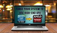 How to switch from integrated Intel HD Graphics to AMD Radeon Graphics | PART 1.