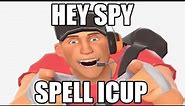 hey spy, spell ICUP