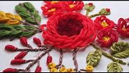 Mini Garden Embroidery | 3D Flower Embroidery | Beginners Tutorial
