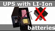 Converting the UPS battery from lead acid to Li-ion Part 1