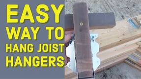 Easy way to Put On Joist Hangers Fast DIY