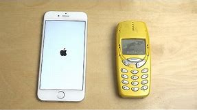 iPhone 6S vs. Nokia 3310 - Speed Test!