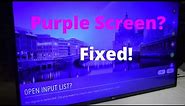 How to fix a Purple TV Screen? LG 49UH6100